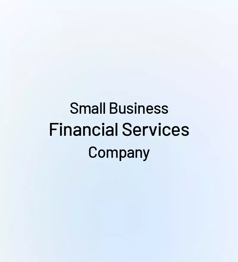 Small Business Financial Services Company